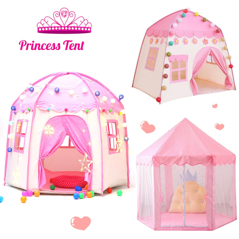 Tenda portátil infantil ,  vários modelos meninas e meninos/ luzes opcional  (Seus filhos vão amar essa casinha  )