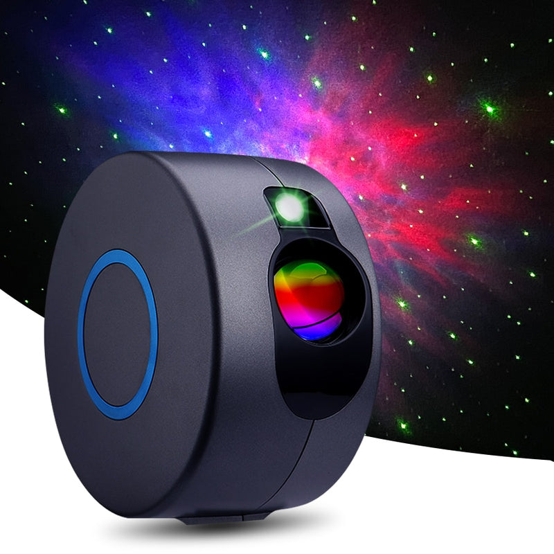 Projetor de céu estrelado de galáxia a laser (Projetor  giratório, luz noturna LED colorida sua casa
