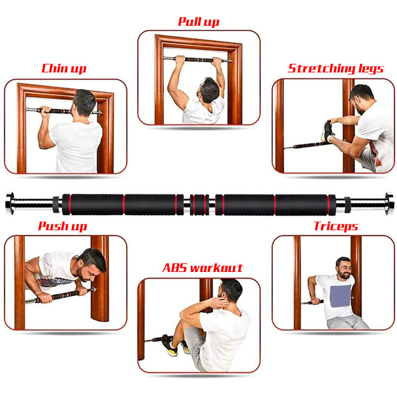 Barras Horizontais de Porta 60-100cm/ 200kg  Aço Ajustável (Para exercícios físico dentro de casa )