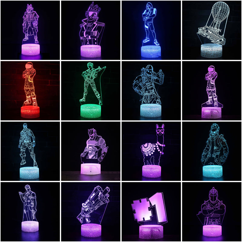 Luminária Fortnite 3D ( Controle remoto,variação de cores)