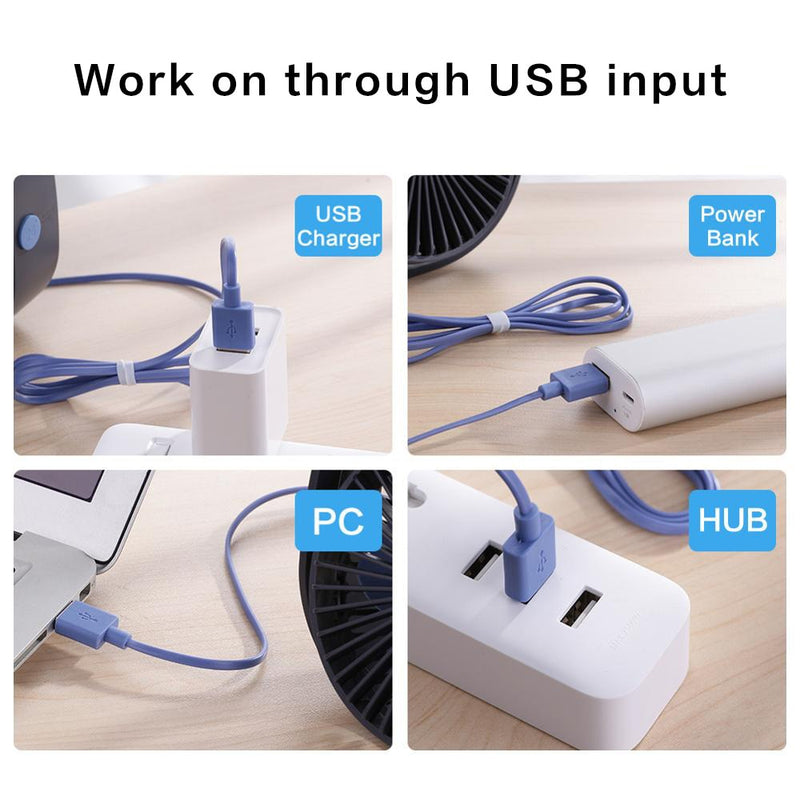 Ventilador de mesa portátil - Via usb