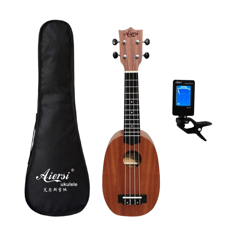 Ukulele mogno Soprano instrumento musical (Ukelelê profissonal)