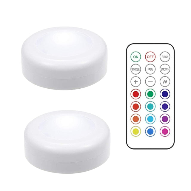 Lampada LED diversas cores, com controle remoto, sensor de toque Sem Fio, ( Decore sua escada. cozinha, armarios ..)