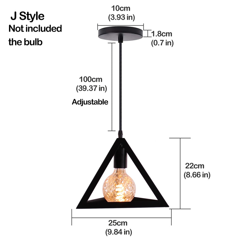 Luminária pendente , candelabro retrô nórdico preto de metal (Sua casa muito estilosa!)