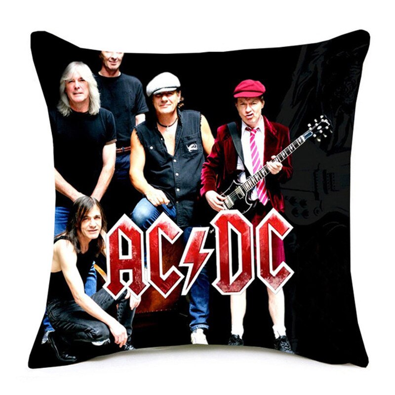 Capa de almofada personalizada ,Rock n roll,  paz e amor/ 45cmx 45cm( Vários temas)