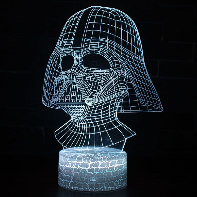 Lâmpada LED  Star Wars,Anime Figura Acrílica 3D