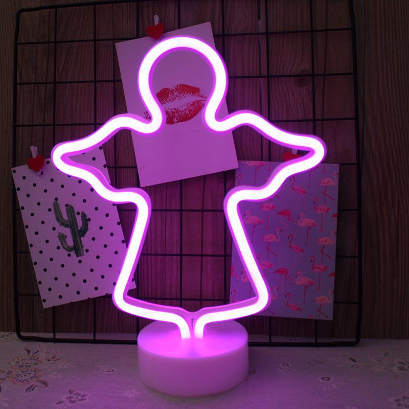 Abajour LED USB Neon,decoração criativa (Vários temas, unicórnio, cacto,lua...)