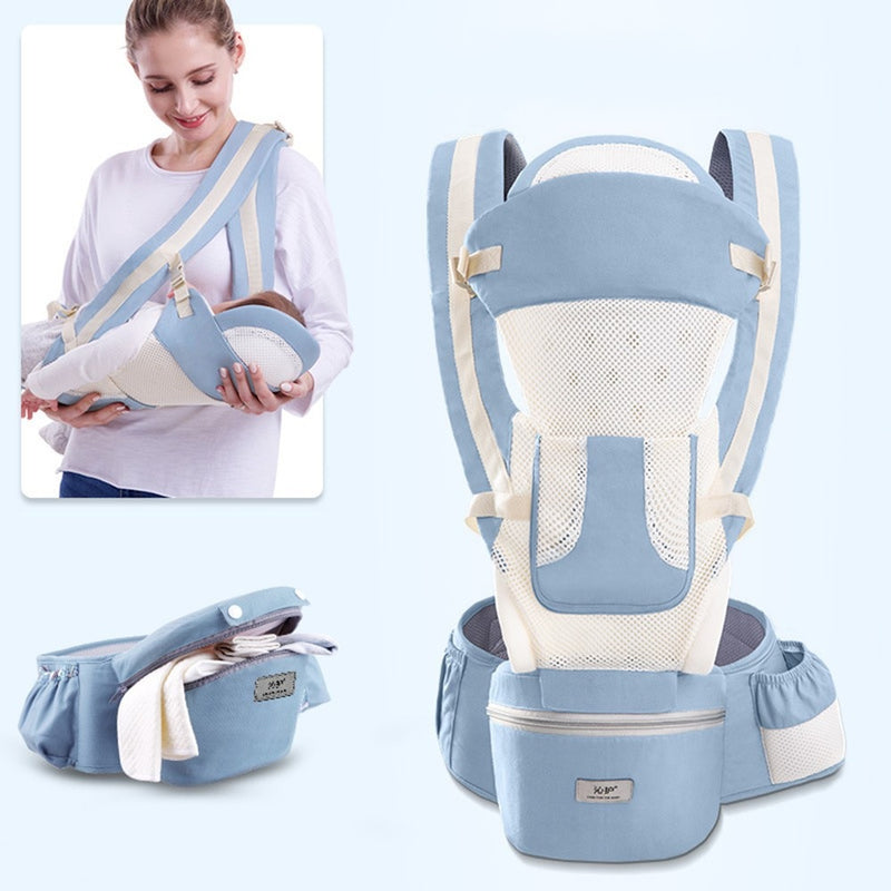 Suporte canguru para bebê, ergonômico 0-48 meses ( 3 em 1 ) Dê uma folguinha para seus braços