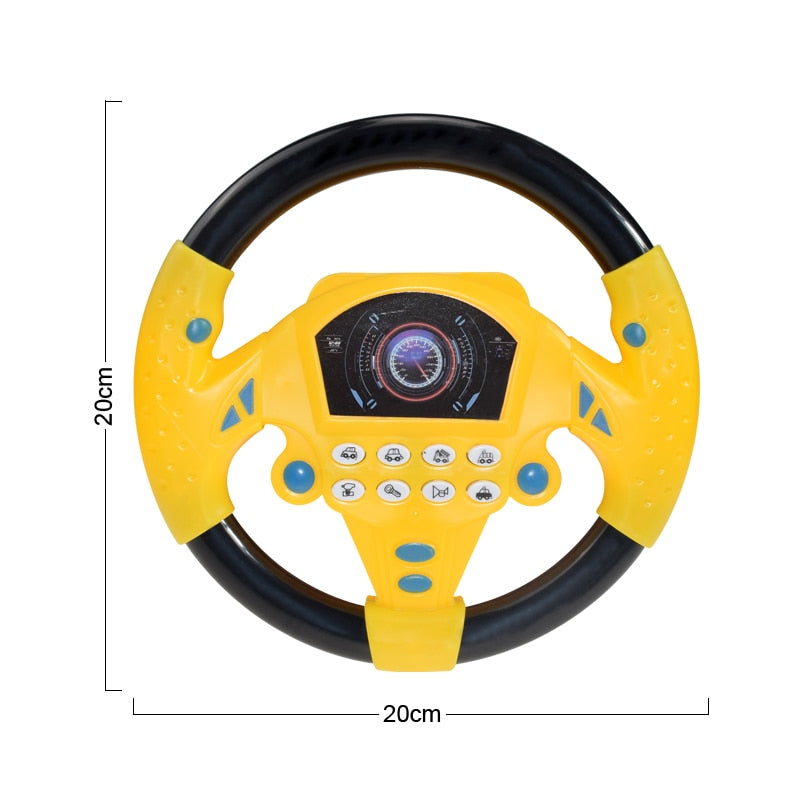 Volante de simulação elétrica com sons interativos para o bebê (  Brinquedo interativo)