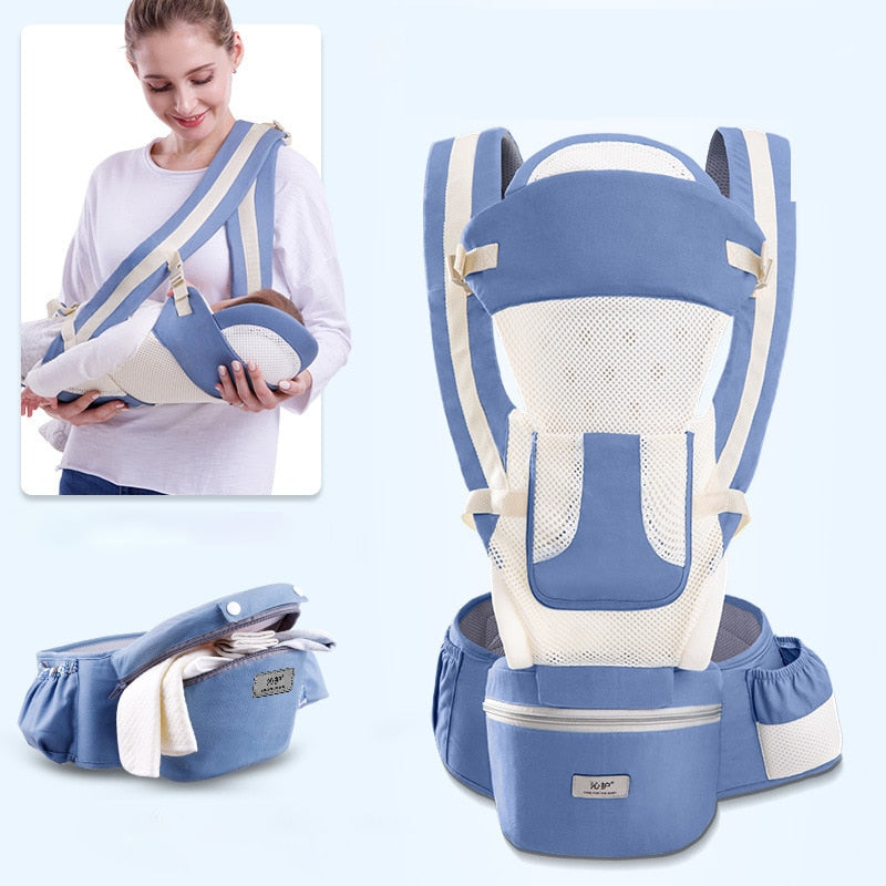 Suporte canguru para bebê, ergonômico 0-48 meses ( 3 em 1 ) Dê uma folguinha para seus braços