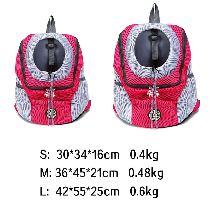 Mochila de passeio para pet com abertura frontal estilo canguru