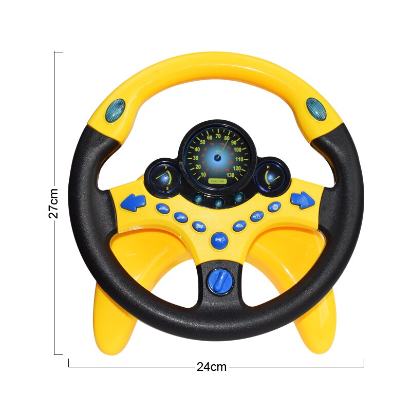 Volante de simulação elétrica com sons interativos para o bebê (  Brinquedo interativo)