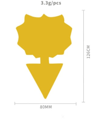 Pega mosca,anti parasitas (Suas plantas longe de pragas (Cola Forte /12 peças)