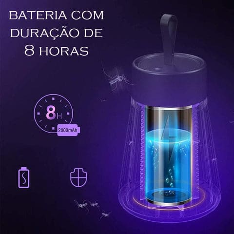 Lâmpada Ultravioleta - Mata-mosquitos com choque elétrico usb armadilha inovadora