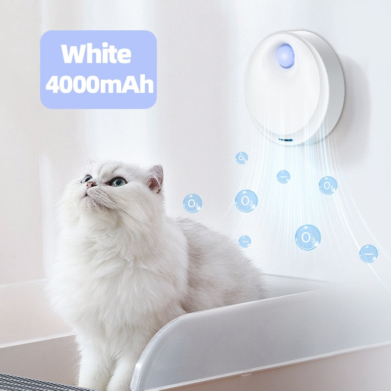 Purificador inteligente de odor de gato, desodorizante automático de 4000 mah