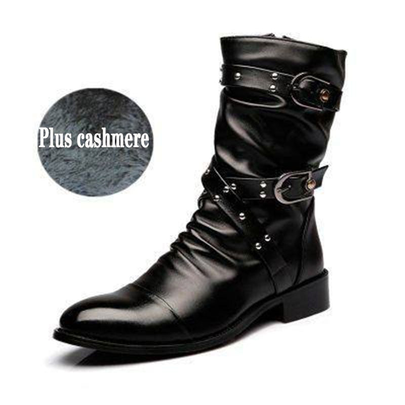 Botas de couro masculinas (Estilo e originalidade)