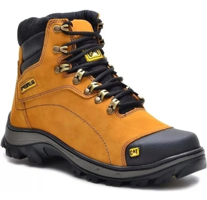 Bota masculina Caterpillar 100% couro legítimo