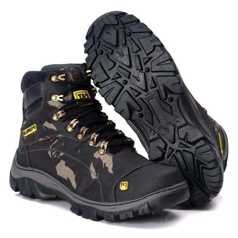 Bota masculina Caterpillar 100% couro legítimo