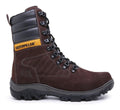 Bota masculina Caterpillar Cano longo em couro resistente